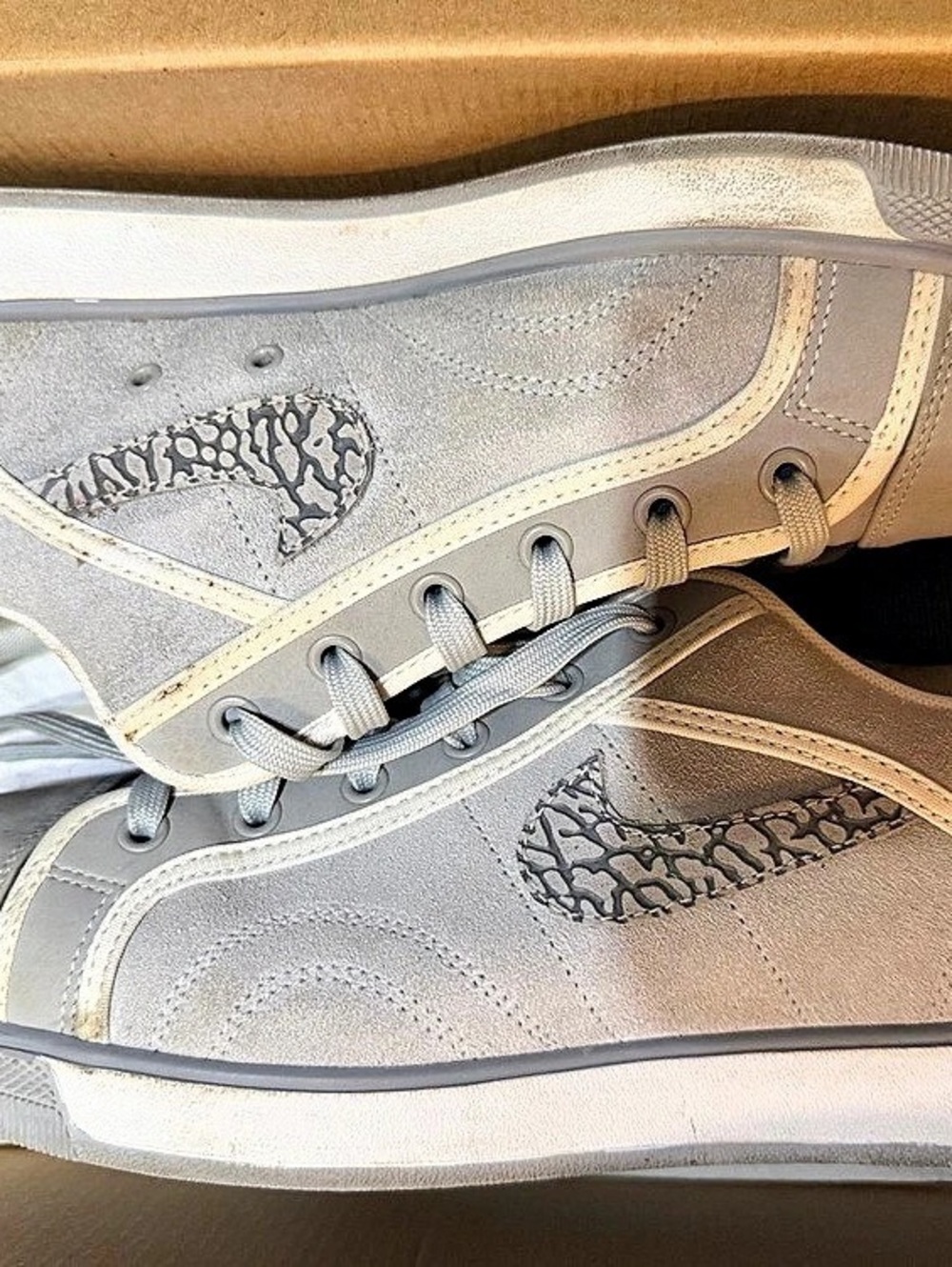 Jordan Air Jordan 1 Low PRM 'Elephant Print' (Berlin Grey) Air 1 Low PRM